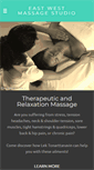 Mobile Screenshot of eastwestmassagestudio.com