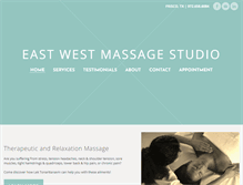 Tablet Screenshot of eastwestmassagestudio.com